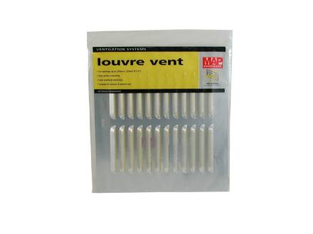 Select Hardware SAA Louvre Vent 9" x 9" (229 x 229mm) Satin Anodised Aluminium