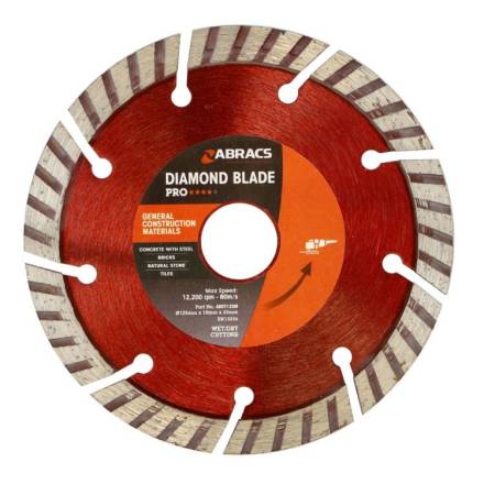 Abracs Pro-Line GCM Diamond Blade 125 x 10 x 22mm
