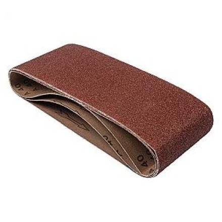 Trend Aluminium Oxide Sanding Belt 75 x 457mm 40 Grit Pack of 3
