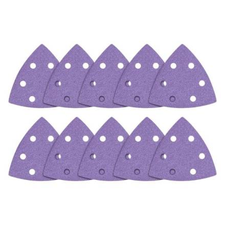 Trend Aluminium Oxide Delta Sanding Sheets 93 x 93mm 120G Pack of 10