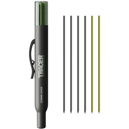 Tracer ALH1 Deep Hole Pencil Refills with Site Holster - Pack of 6 (120mm)