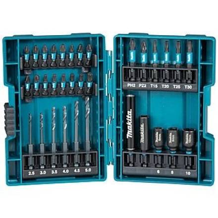 Makita B-66896 Impact Black 33-Piece Screw and Drill Bit Set