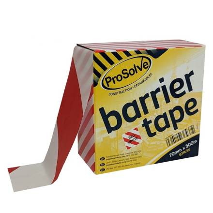 Prosolve Barrier Tape Red/White 70mm x 500m