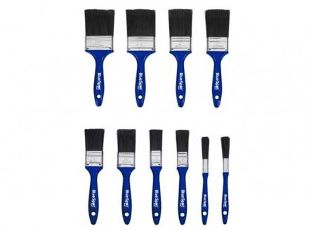 BlueSpot Tools Synthetic Workshop Paint Brush Set 10-Piece