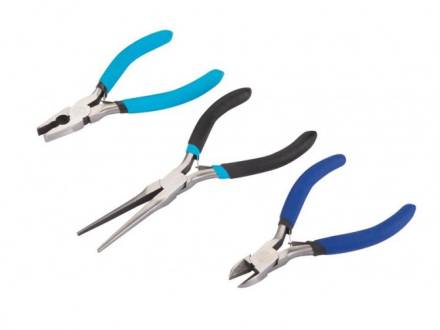 BlueSpot Tools Soft Grip Mini Plier Set 3-Piece