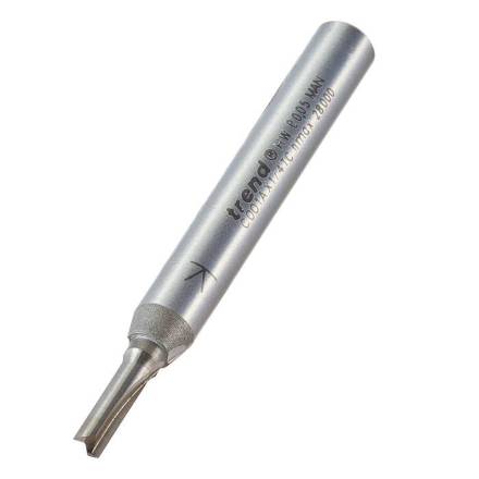 Trend C001AX1/4TC Two Flute Straight Router Cutter 3mm Diameter 1/4" Shank