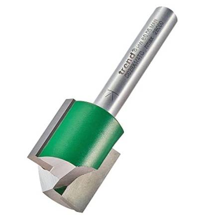Trend C009X1/4TC CraftPro Two Flute Straight Router Cutter 7.1 x 19.1mm 1/4" Shank