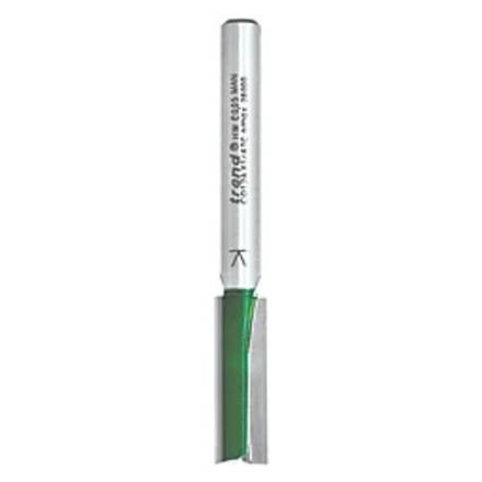 Trend CraftPro Two Flute Straight Router Cutter 8 x 25mm 1/4" Shank