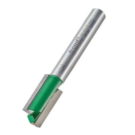 Trend CraftPro C016X1/4TC Two Flute TCT Router Cutter 10mm Diameter x 19.1mm