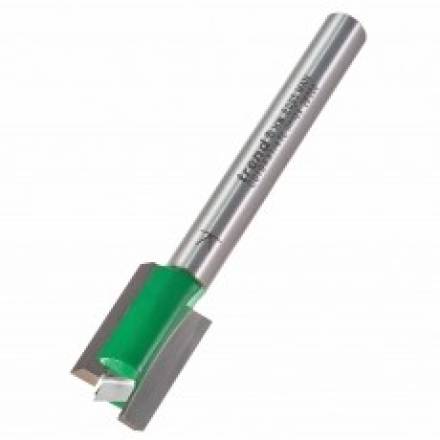 Trend CraftPro Two Flute Straight Router Cutter 12 x 19mm 1/4" Shank