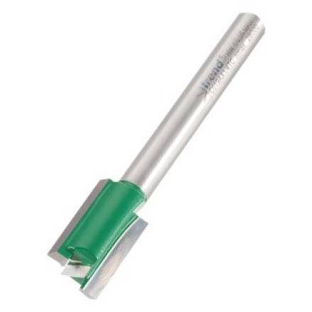 Trend CraftPro Two Flute Straight Router Cutter 12 x 19mm 1/4" Shank
