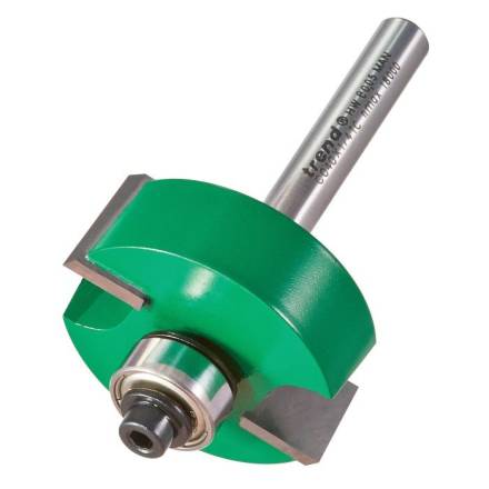 Trend CraftPro Bearing Guided Rebater Router Cutter 35 x 12.7mm 1/4" Shank