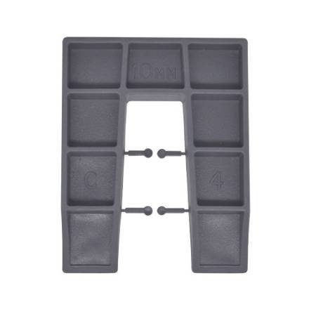 Finnsworth Type C Square End Frame Packers 50 x 60 x 10mm Grey Pack of 1000