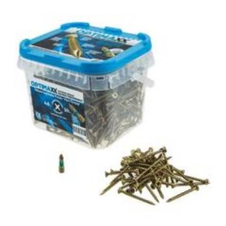 Optimaxx C288-435 4.0 x 70mm Part Thread Countersunk Wood Screw (Pack of 200)