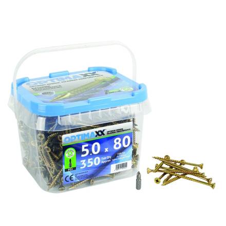 Optimaxx C288-640 6.0 x 80mm Countersunk Pozi Wood Screws