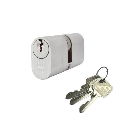 Carlisle Brass 80mm Euro Double Cylinder - Satin Chrome