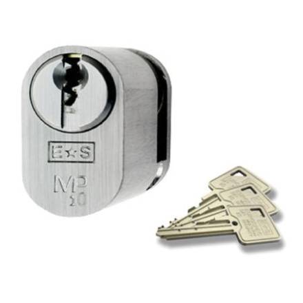 Carlisle Brass Eurospec MP5 45mm Oval Single Cylinder Keyed to Differ Satin Chrome