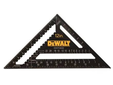 DeWalt DHT046032 Rafter Layout Square 12"