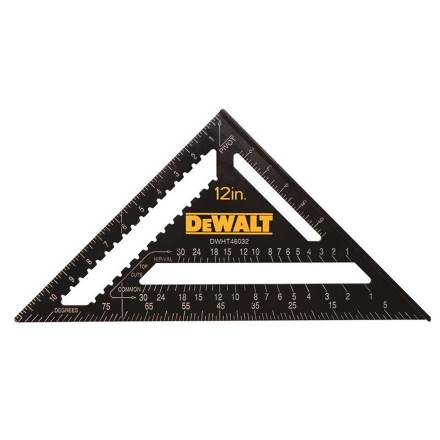 DeWalt DHT046032 Rafter Layout Square 12"