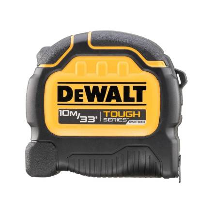 DeWalt TOUGHSERIES Tape Measure 10m/33ft - 32mm Blade, Rip-Shield Coating