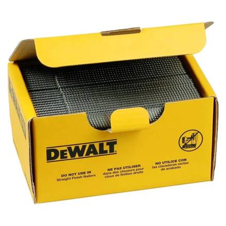 DeWalt DNBA1638GZ 16G 38mm Angled Galvanised 2nd Fix Brad Nails (Pack of 2500)