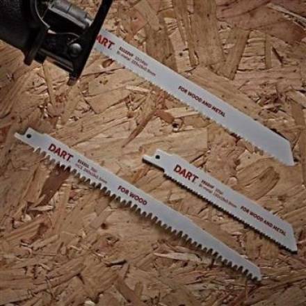 Dart S1531L Wood Cutting Reciprocating Saw Blades 220mm 5 TPI Pack of 5