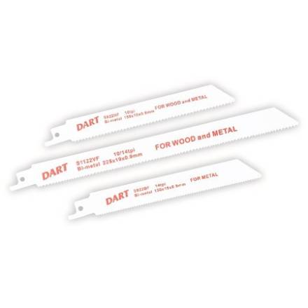 Dart S922VF Bi-Metal Wood and Metal Reciprocating Saw Blades 130mm 10-14 TPI Pack of 5