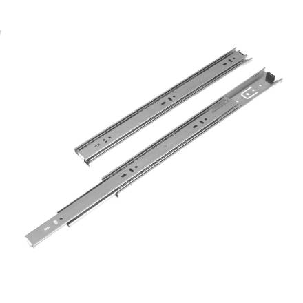 Rothley Ball Bearing Full Extension Drawer Slide 400mm Bright Zinc Plated - Pair