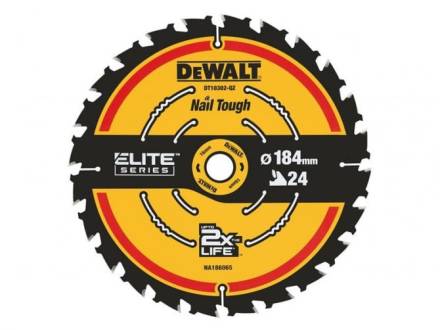 DeWalt EXTREME 2nd Fix TCT Circular Saw Blade 184 x 16mm Bore 24T
