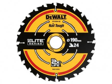 DeWalt DT10304-QZ Extreme TCT Circular Saw Blade 190 x 30mm 24T