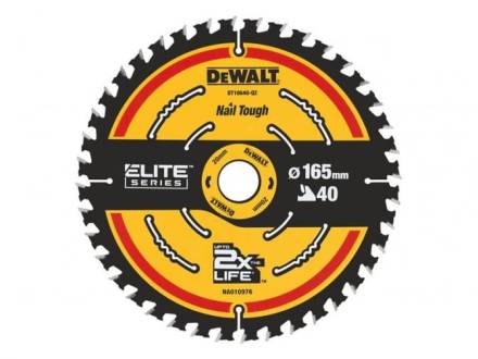 DeWalt DT10640-QZ Elite TCT Circular Saw Blade 165 x 20mm 40T