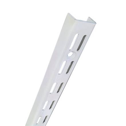 Prosolve Sapphire White Twin Slot Shelving Upright 1220mm