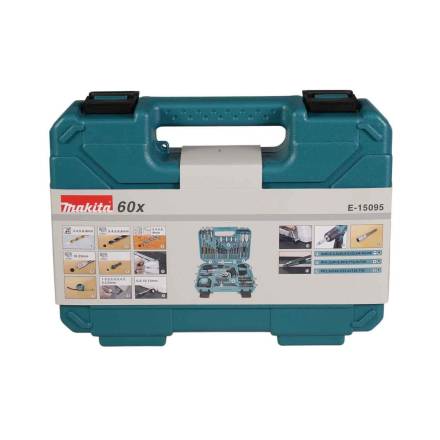 Makita E-15095 60-Piece Bit and Hand Tool Set with 1/4" Hex Shank