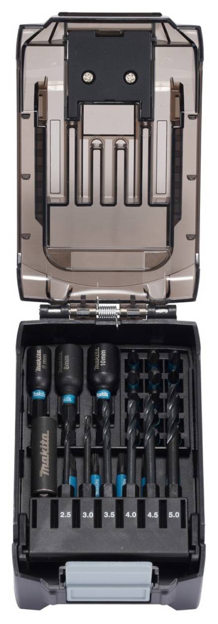 Makita E-22850 Impact Black 31-Piece Screw Bit Set in XGT Battery Shaped Case