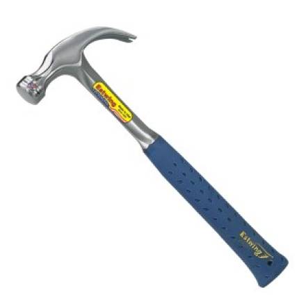 Estwing E3/20C Curved Claw Hammer 20oz Vinyl Grip Smooth Face