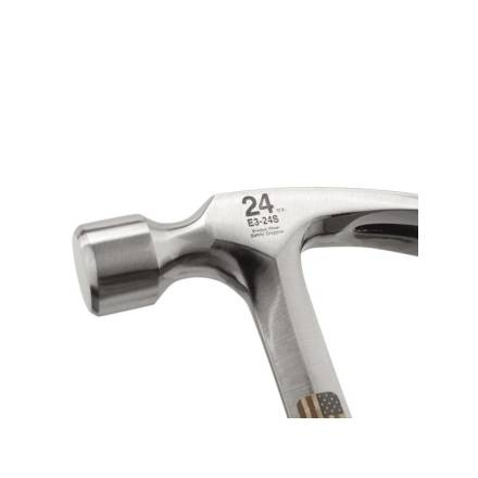 Estwing E3-24S 24oz Smooth Face Solid Steel Framing Hammer