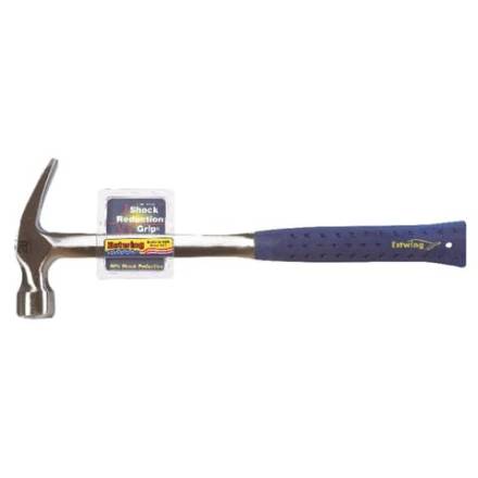 Estwing E3-28S 28oz Smooth Face Framing Hammer with Shock Reduction Grip