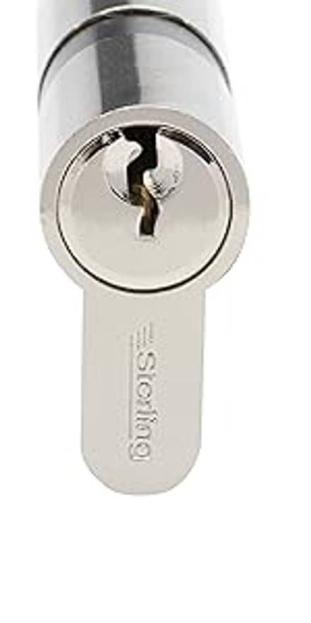 Sterling by Burg-Wachter ETN3535V Euro Thumbturn Cylinder 35 x 35mm Bright Nickel Plated