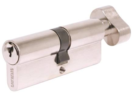 Sterling by Burg-Wachter ETN4050V 5-Pin Euro Thumbturn Cylinder 40 x 50mm Nickel Plated