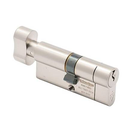 Sterling by Burg-Wachter ETN4050V 5-Pin Euro Thumbturn Cylinder 40 x 50mm Nickel Plated
