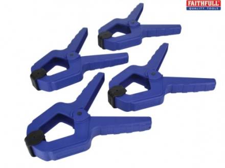 Faithfull Spring Clamps 50mm (2") Pack of 4