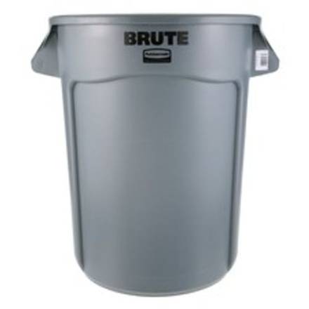 Rubbermaid BRUTE 32-Gallon Round Container Without Lid - Grey