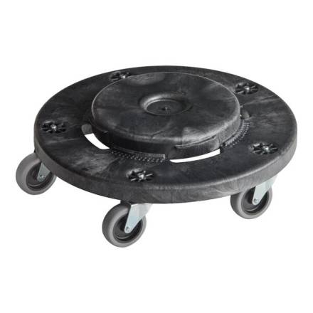 Rubbermaid Commercial Products BRUTE Dolly Black - 250 lb Capacity, Fits 20-55 Gallon Containers