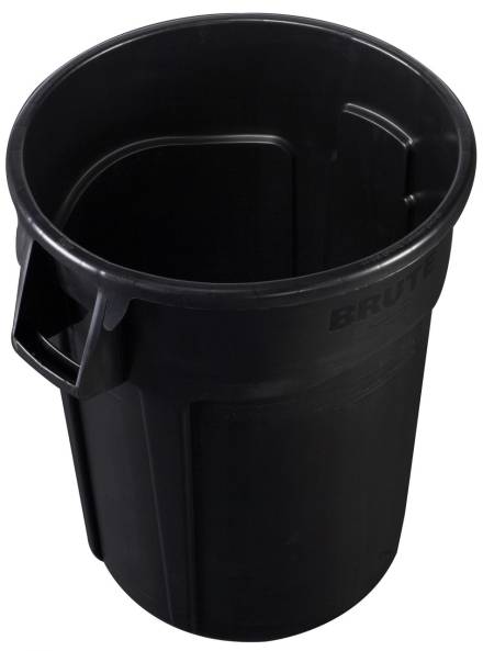 Rubbermaid Commercial BRUTE 44 Gallon (161L) Round Waste Container Black