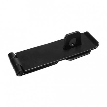 TIMCO Safety Pattern Hasp and Staple Black 115mm (4-1/2")
