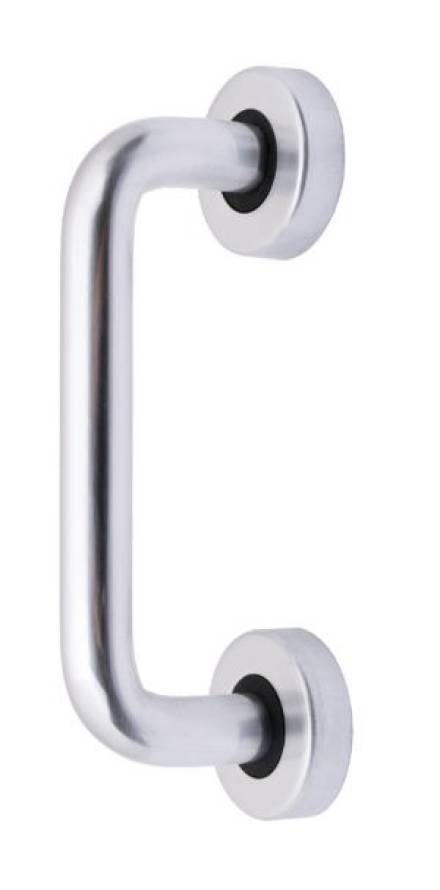 Frisco Aluminium Concealed Fix D-Shape Pull Handle Satin Anodised Aluminium 229 x 19mm