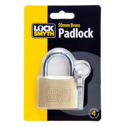 Locksmyth 50mm Brass Padlock