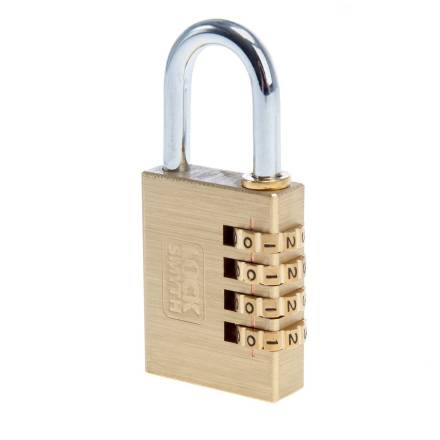 X-TRADE 40mm Brass Combination Padlock