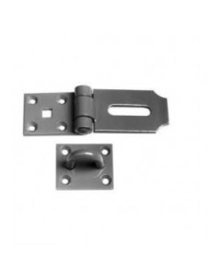 X-Trade 100mm Hasp and Staple - Powder-Coated Steel with Concealed Fixings