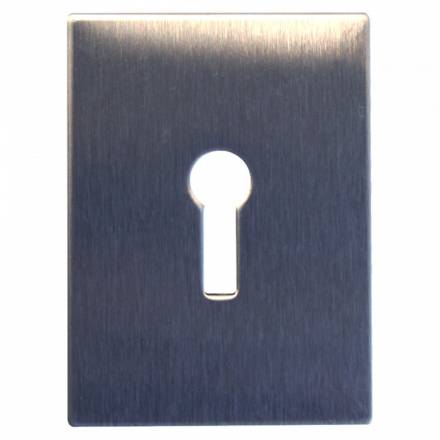 Souber Tools JE2 Self-Adhesive UK Escutcheon Stainless Steel 65 x 47mm